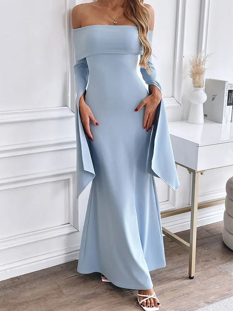 Comfortabel Strapless Maxi Jurk