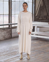 Geribde Katoenen Jersey Jurk