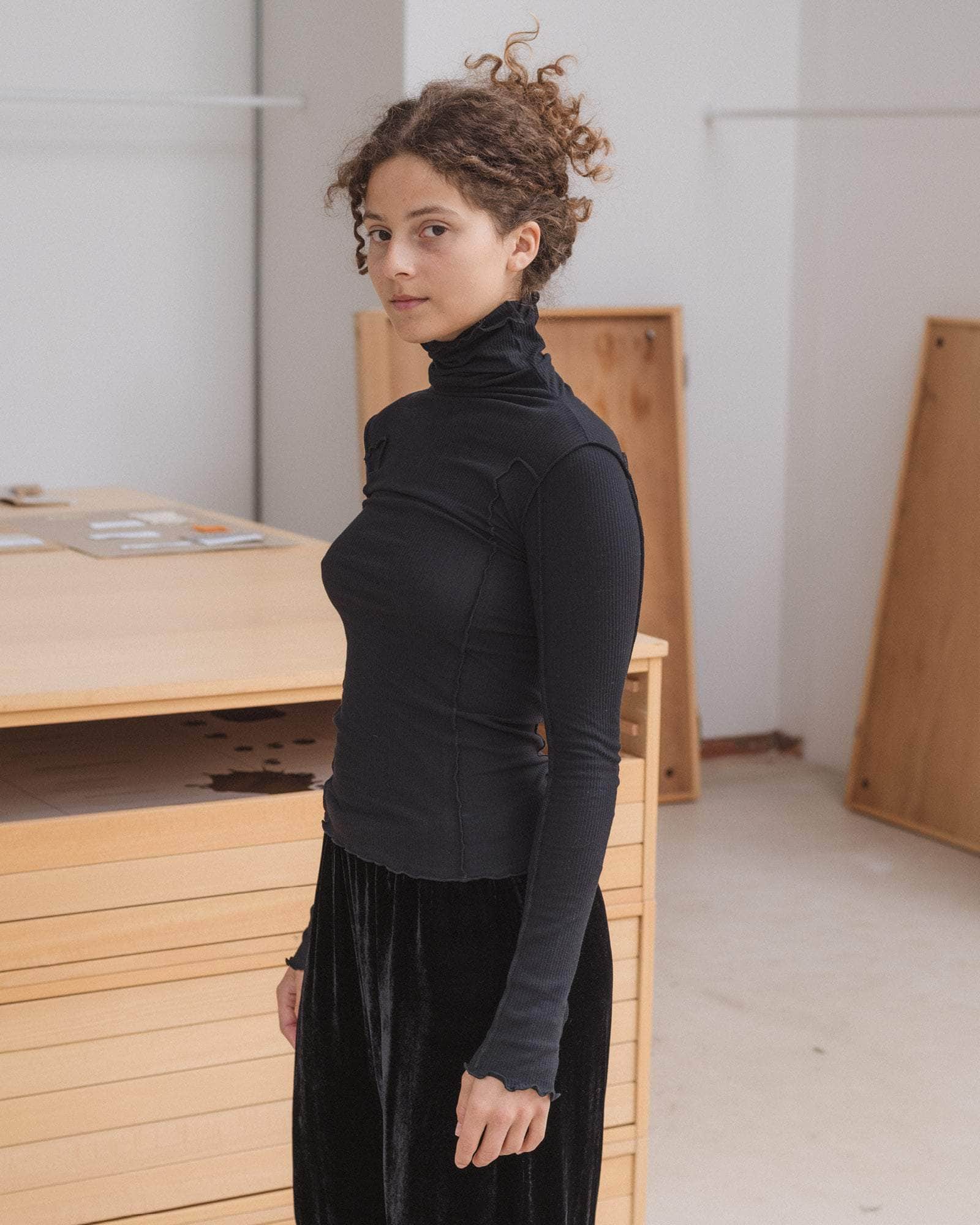 Stijlvolle Top Met Lange Mouwen