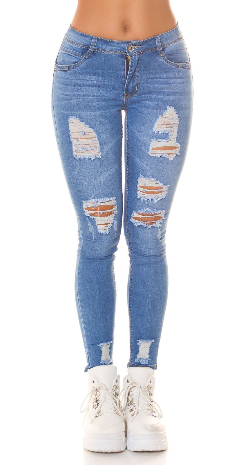 Hoge Gebruikte Jeans