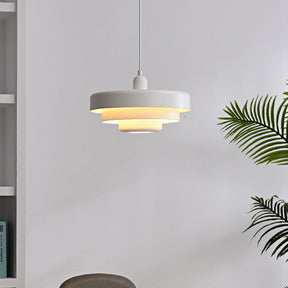 Mid-century Bauhaus IJzeren Hanglamp - Iconisch Design met Verstelbare Lengte