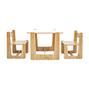 Crane Montessori Kindertafel – Multifunctionele, Veilig en Ruimtebesparende Speeltafel met Stoelen voor Kinderen