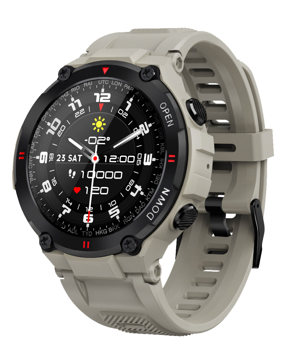 Excelento K22 Outdoor Smartwatch – De Slimme Keuze voor Sport & Gezondheid | Compatibel met Android & iOS