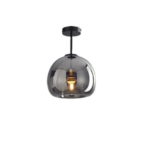 Moderne Koper-Glazen Plafondlamp - Stijlvolle Verlichting met Elegant Design