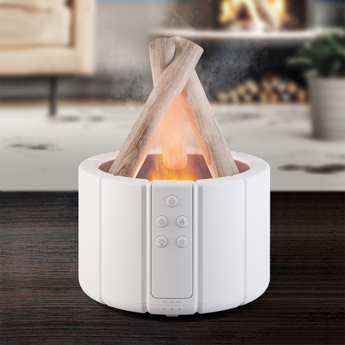 Bonfire Luchtbevochtiger en Aroma Diffuser – Creëer een Gezellige Kampvuur Sfeer Binnen in Huis!