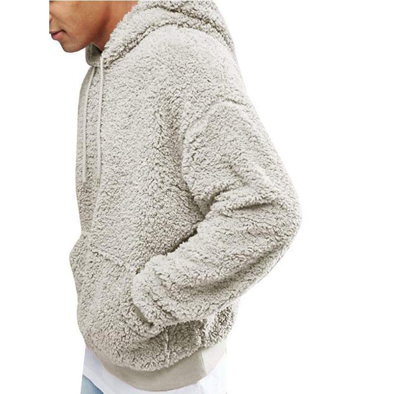 NordicSoft Fluffy Teddy Hoodie voor Heren - Luxe Comfort en Stijl voor Koude Dagen