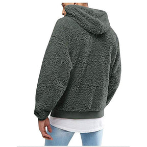 NordicSoft Fluffy Teddy Hoodie voor Heren - Luxe Comfort en Stijl voor Koude Dagen