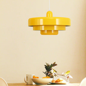 Mid-century Bauhaus IJzeren Hanglamp - Iconisch Design met Verstelbare Lengte