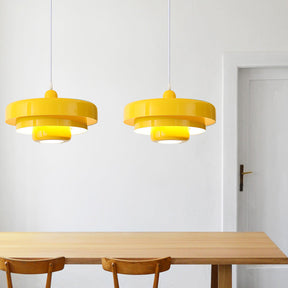 Mid-century Bauhaus IJzeren Hanglamp - Iconisch Design met Verstelbare Lengte