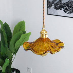 Bloem Glas Hanglamp met E27 Fitting - Stijlvolle Verlichting voor Thuis