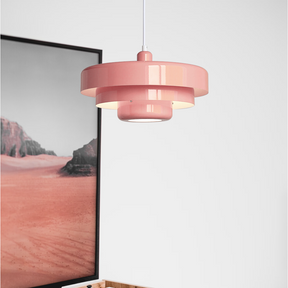 Mid-century Bauhaus IJzeren Hanglamp - Iconisch Design met Verstelbare Lengte