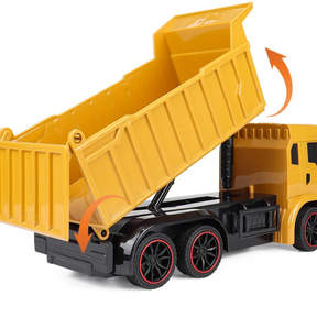 7-Kanaals RC Dumptruck – Radiografisch Bestuurbare Graafmachine voor Plezier en Leren!