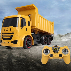 7-Kanaals RC Dumptruck – Radiografisch Bestuurbare Graafmachine voor Plezier en Leren!