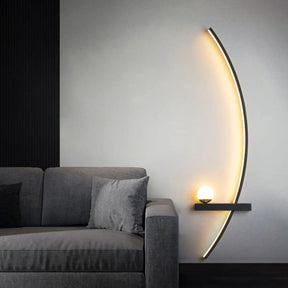 Lumenia Wandlamp - Energiezuinige Verlichting in Mat Zwart of Goud met 3 Kleurwisselopties