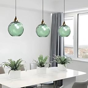 Moderne Plafondlamp met Watergolfeffect - Stijlvol Design (20 cm, Metaal & Glas, Verstelbare Hoogte)