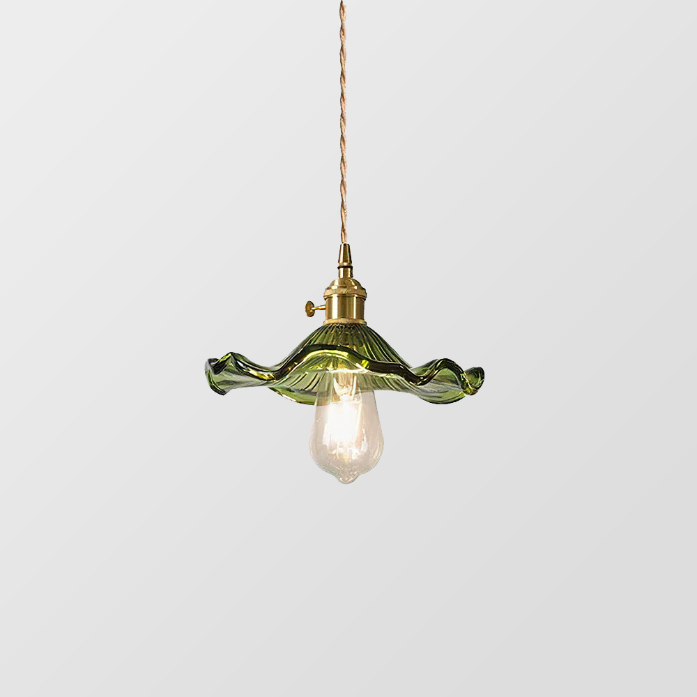 Bloem Glas Hanglamp met E27 Fitting - Stijlvolle Verlichting voor Thuis