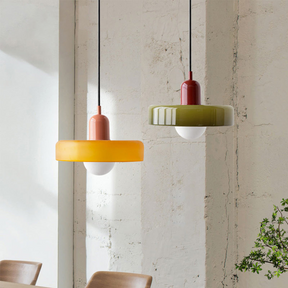 Moderne Glazen LED Hanglamp - Bauhaus Design met Verstelbare Ophanglengte