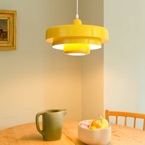 Mid-century Bauhaus IJzeren Hanglamp - Iconisch Design met Verstelbare Lengte