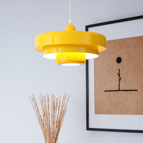 Mid-century Bauhaus IJzeren Hanglamp - Iconisch Design met Verstelbare Lengte