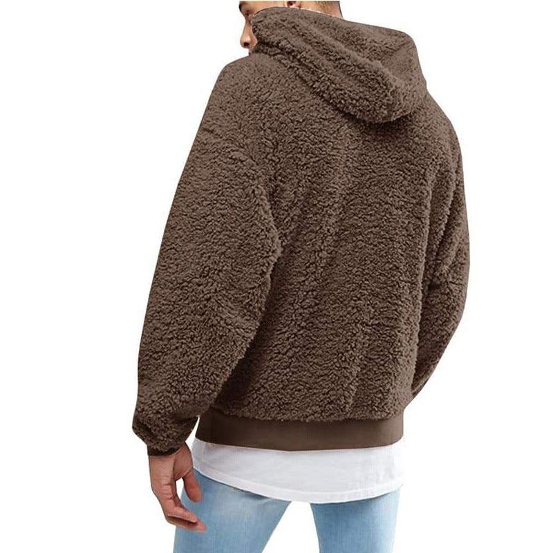 NordicSoft Fluffy Teddy Hoodie voor Heren - Luxe Comfort en Stijl voor Koude Dagen