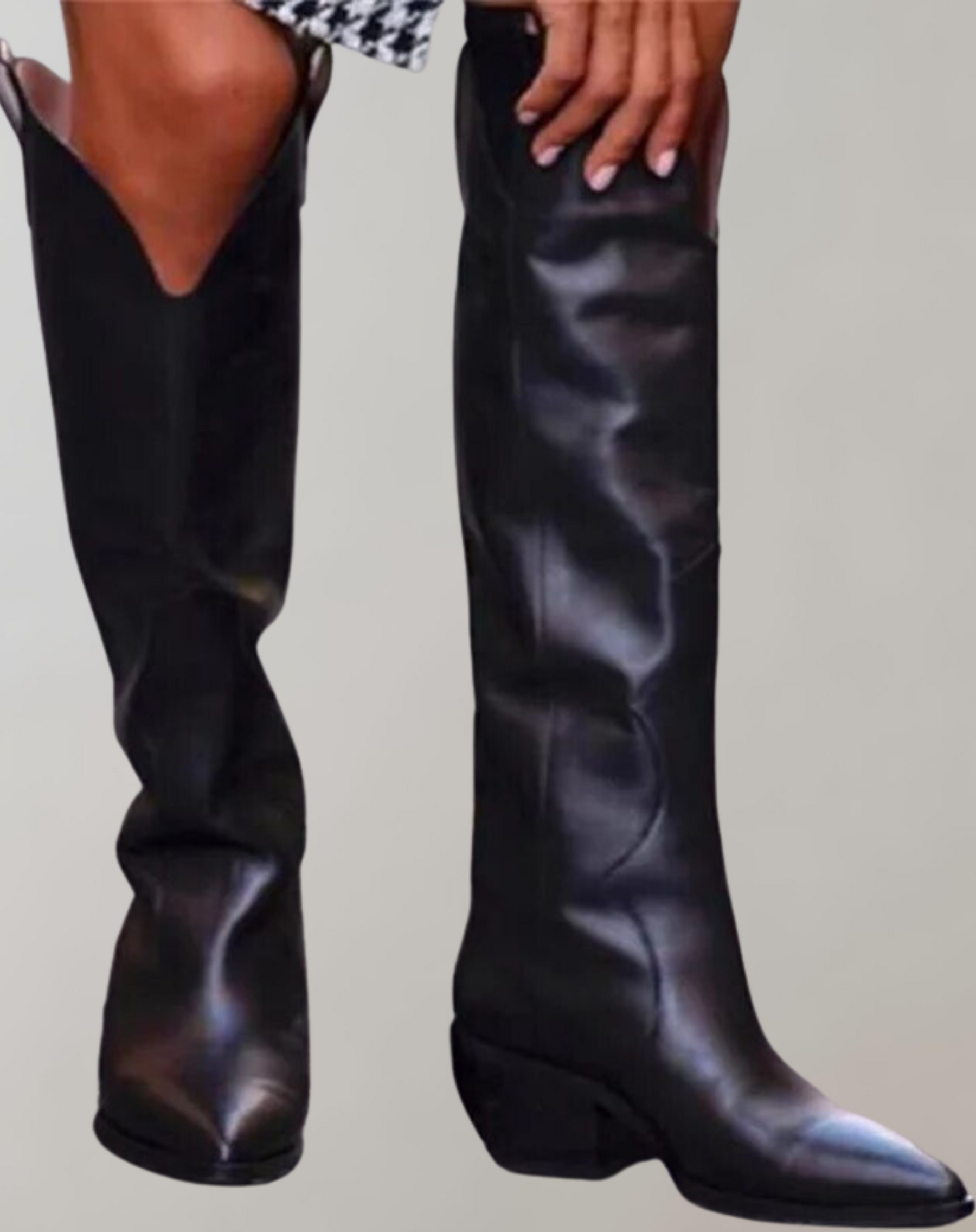 Cowboy Boots met Gestapelde Hak: Hoogte en Stabiliteit voor Elke Outfit!