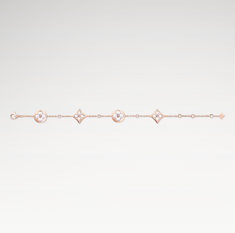 Armband - 18K Roségoud Verguld met Parelmoer en Zircon