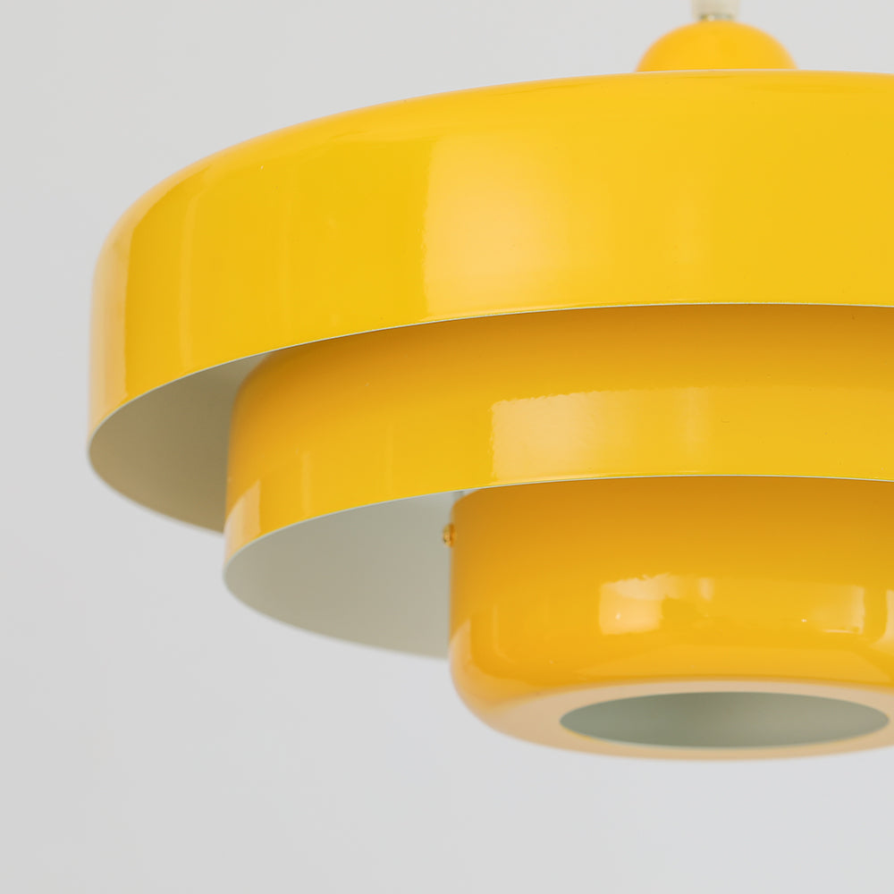 Mid-century Bauhaus IJzeren Hanglamp - Iconisch Design met Verstelbare Lengte