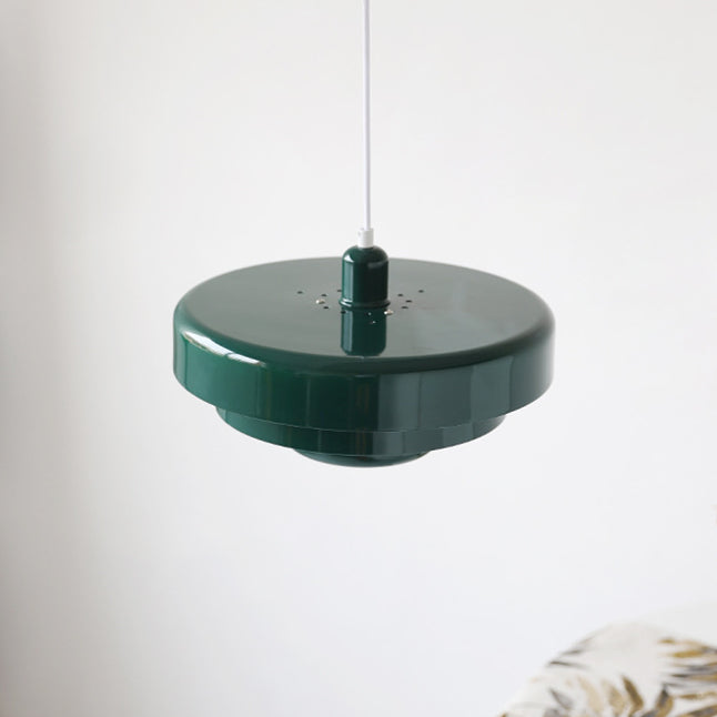 Mid-century Bauhaus IJzeren Hanglamp - Iconisch Design met Verstelbare Lengte