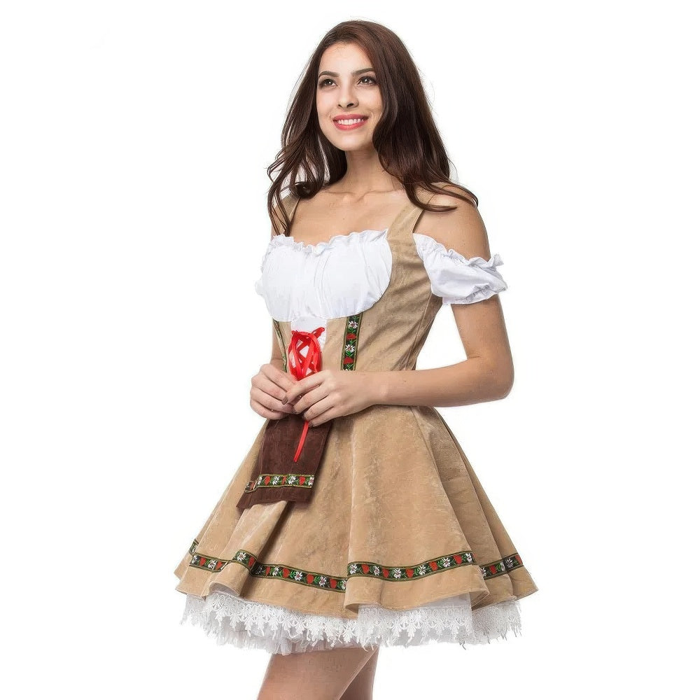 Traditionele Beierse Oktoberfest Kostuums voor Paren – Authentieke Lederhosen & Dirndl