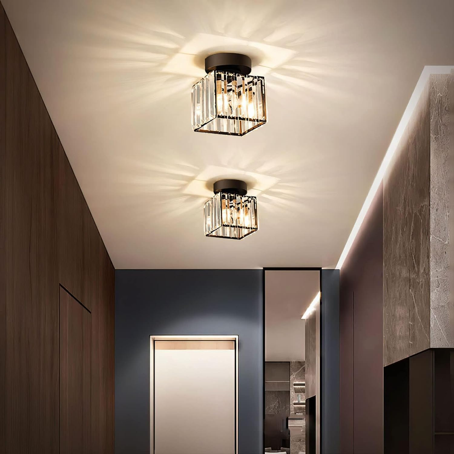 Moderne Kristallen Plafondlamp - Luxe Design & Heldere Verlichting voor Elke Kamer