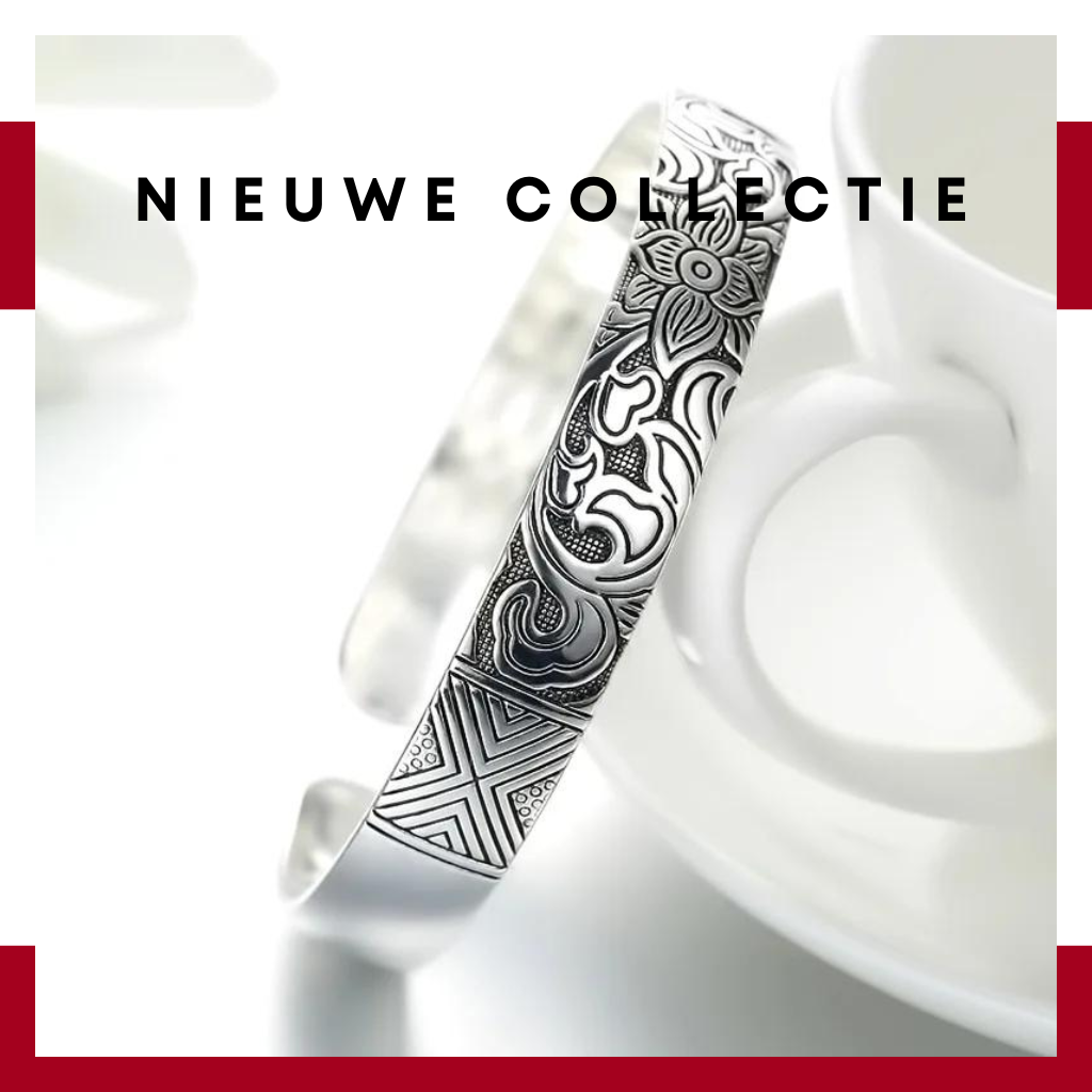 Unieke Bladerpatroon Armband - Elegantie & Vintage Flair voor Iedereen