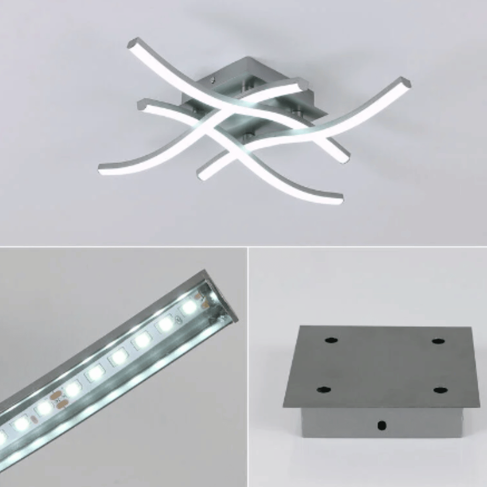 Moderne LED Plafondlamp met Aluminium Design: Veelzijdige Verlichting in Koud, Warm en Neutraal Wit!