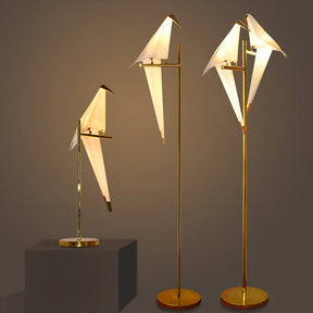 Papierkunst Magnetische Vogel Lamp - Modern Origami Design met Warm Wit Licht (26 cm x 74 cm, Magnetische Bevestiging)