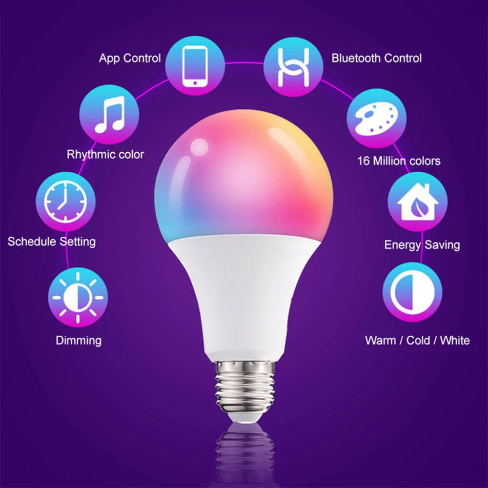 Smart Bluetooth Multicolor Lamp – Slimme Verlichting voor Elke Sfeer en Ruimte