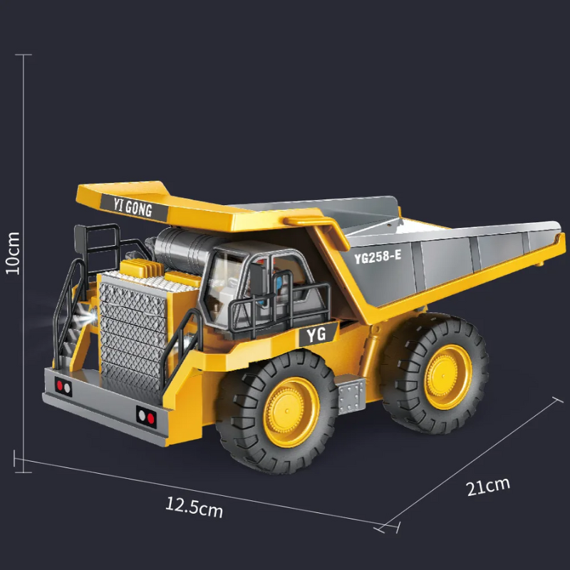 RC Graafmachine Truck: Radiografisch Bestuurbare Vrachtwagen voor Spannend Spelplezier – Perfect Cadeau voor Feestdagen