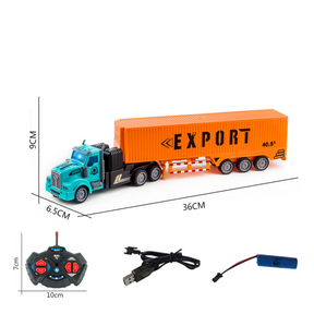 Bestuurbare Vrachtwagen 1:20 - Elektrische Truck met Lithiumbatterij en 3 Kanalen, Ideaal voor Kinderen en Tieners