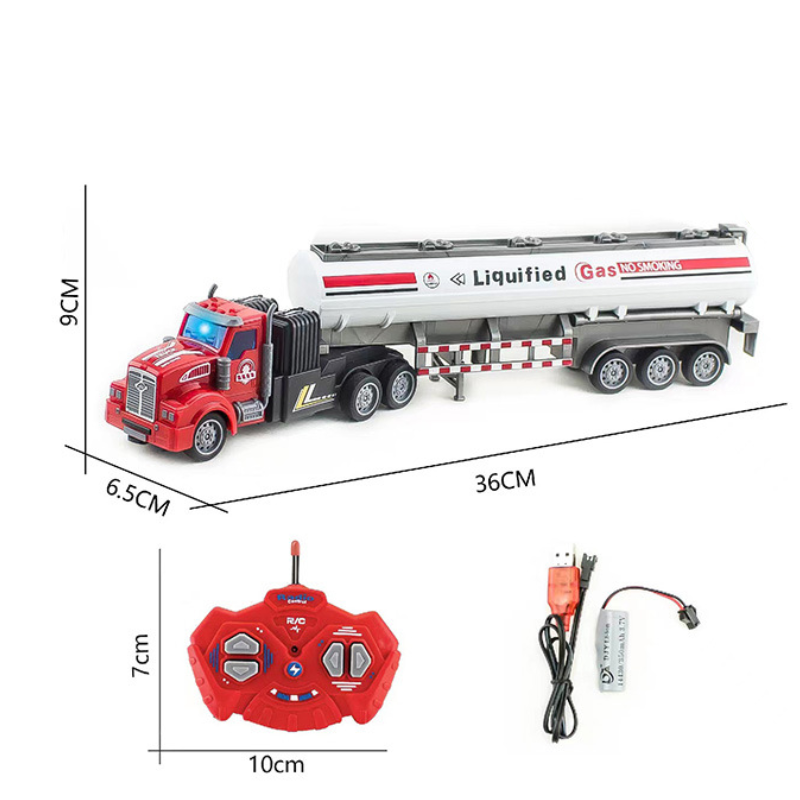 Radiografisch Bestuurbare Vrachtwagen 3 Kanalen – Oplaadbare Lithiumbatterij voor Kinderen (Schaal 1:20)