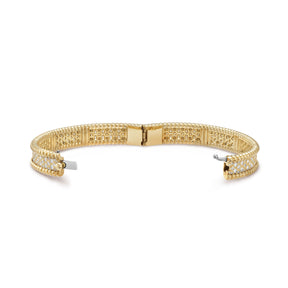 18K Goud Vergulde Armband met Zirconia Steentjes voor een Luxe Look