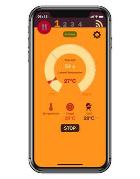 Excelento Vleesthermometer - Draadloze, App-gestuurde Temperatuurmeter voor Perfect Gegaard Vlees