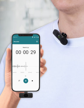 Excelento Draadloze Microfoon – Kristalheldere Spraakopnames voor Presentaties, Podcasts & Vlogs 🎤