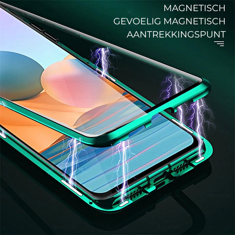 Modieuze Telefoonhoes met Verbeterde Magnetische Sluiting voor Extra Beveiliging