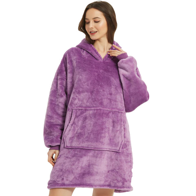 Cozy Winter Poncho voor Dames – Zachte, Warme Fleece Poncho voor Optimaal Wintercomfort