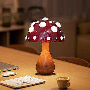 Paddestoel Tafel Lamp – Elegante Vintage Verlichting in Diverse Maten en Kleuren