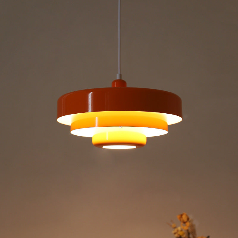 Mid-century Bauhaus IJzeren Hanglamp - Iconisch Design met Verstelbare Lengte