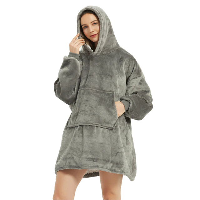 Cozy Winter Poncho voor Dames – Zachte, Warme Fleece Poncho voor Optimaal Wintercomfort