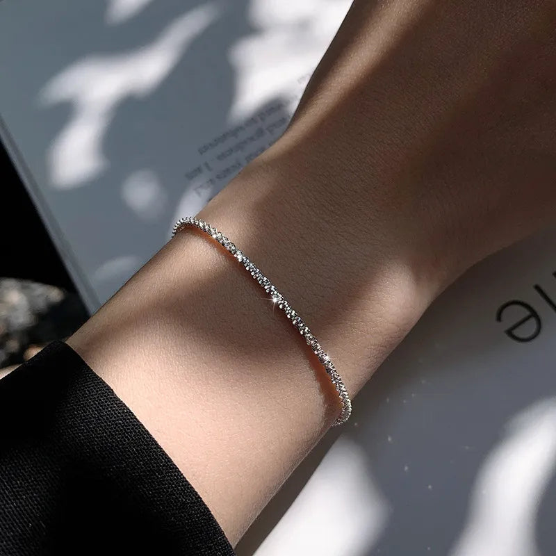 Glanzend 925 Sterling Zilveren Armband – Water Geïnspireerd Sieraad als Perfect Geschenk