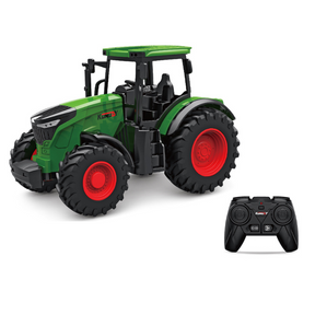 Bestuurbare Landbouwtractor 1:24 - Groene & Rode Tractor met Licht en 6 Kanalen voor Kinderen