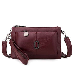 Essenza | Luxe Crossbody Tas: Rood, Zwart, Roze, Blauw, Bruin, Grijs