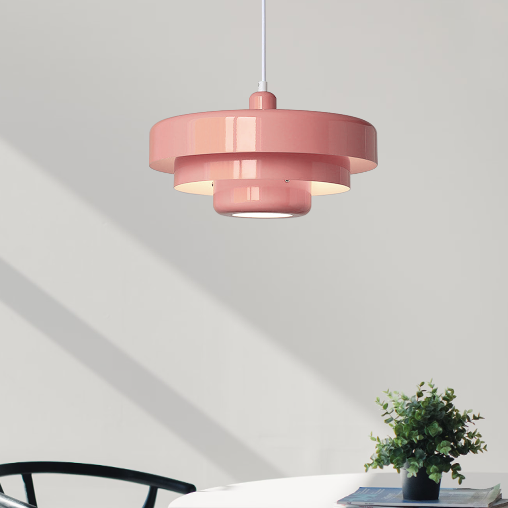 Mid-century Bauhaus IJzeren Hanglamp - Iconisch Design met Verstelbare Lengte