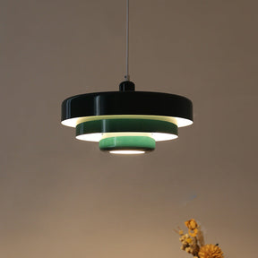 Mid-century Bauhaus IJzeren Hanglamp - Iconisch Design met Verstelbare Lengte